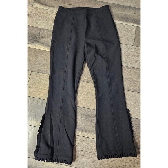 Clinq a Sept Onyx Ruffle Crop Pants Size 2 - Picture 6 of 11